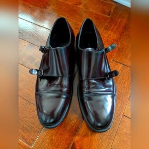 Zara Men's Leather Monk Shoes